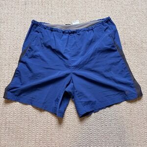 Nike ACG Mens L Vintage Blue Nylon Mesh Running Hiking Shorts